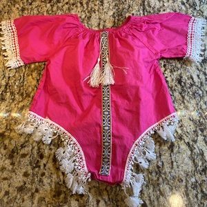 Pink Mexican Romper 18 mo